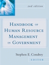 Handbook of Human Resources Management in Government